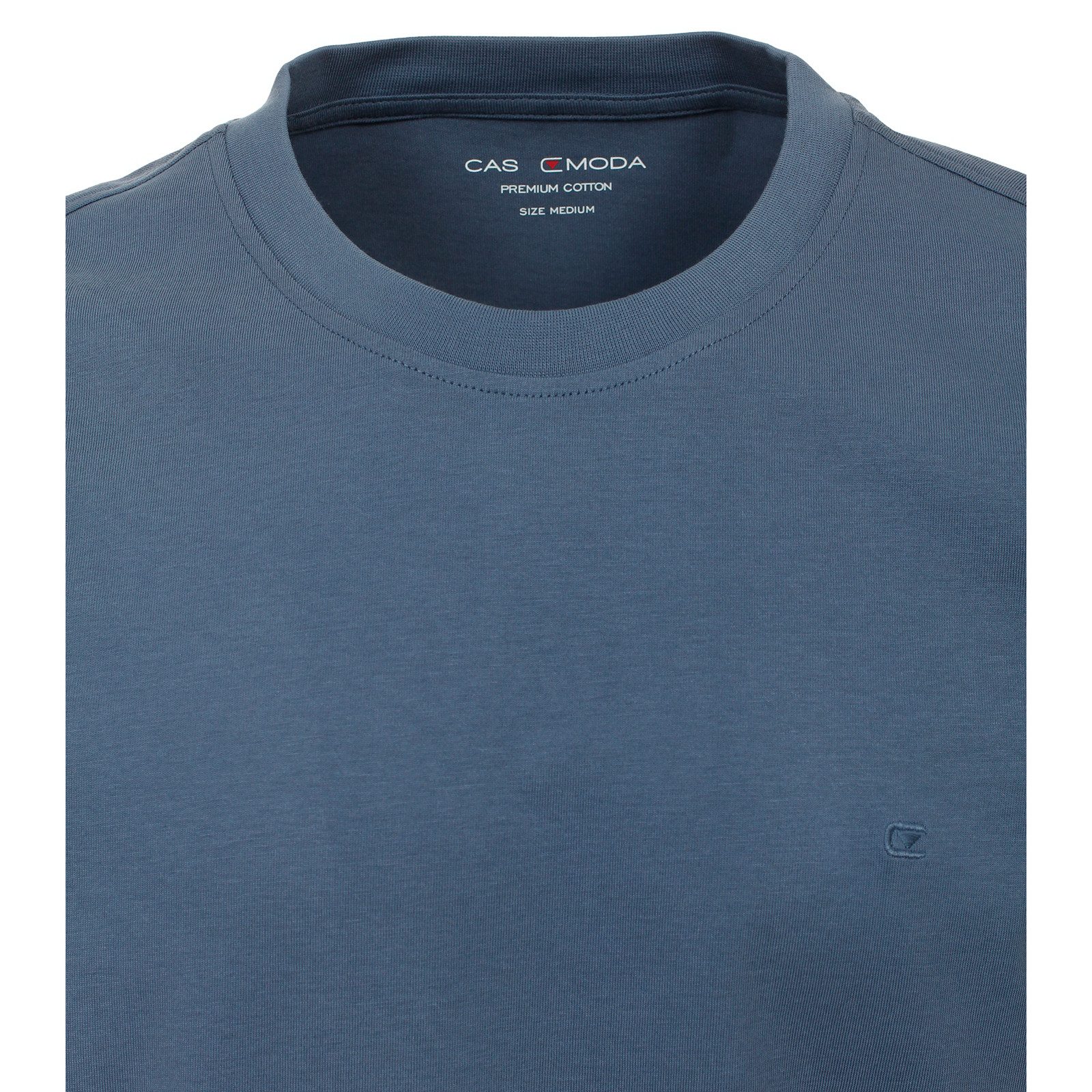 CASAMODA Rundhalsshirt CasaModa Basic T-Shirt rauchblau Übergröße günstig online kaufen