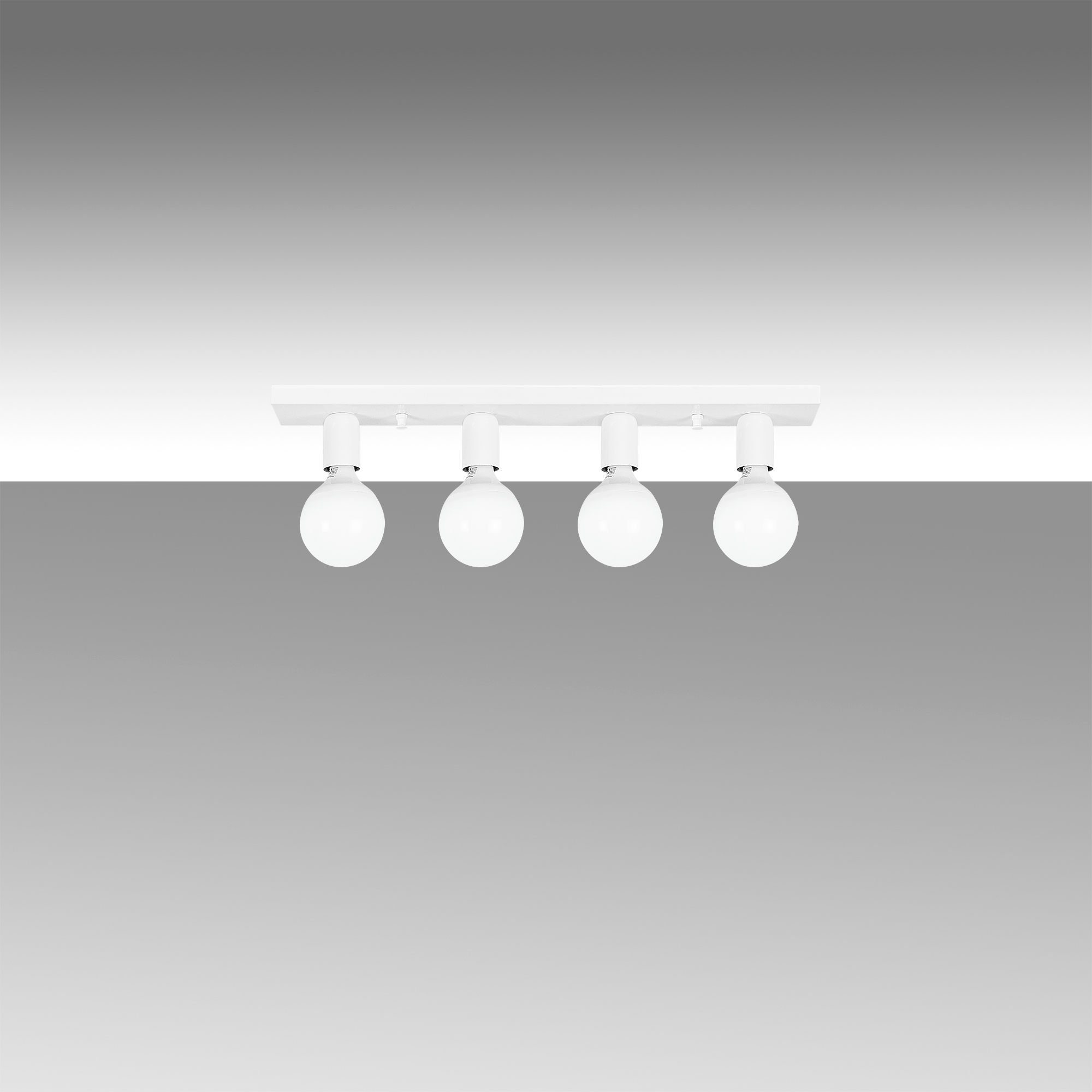 10 60 cm, 10 Kronleuchter Opviq Metallkörper FLG, Weiß, x Mirro x