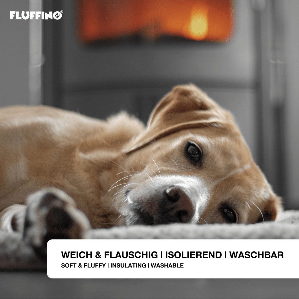 FLUFFINO® Tierdecke Hundedecke/Hundekissen - Wildlederimitat - günstig online kaufen