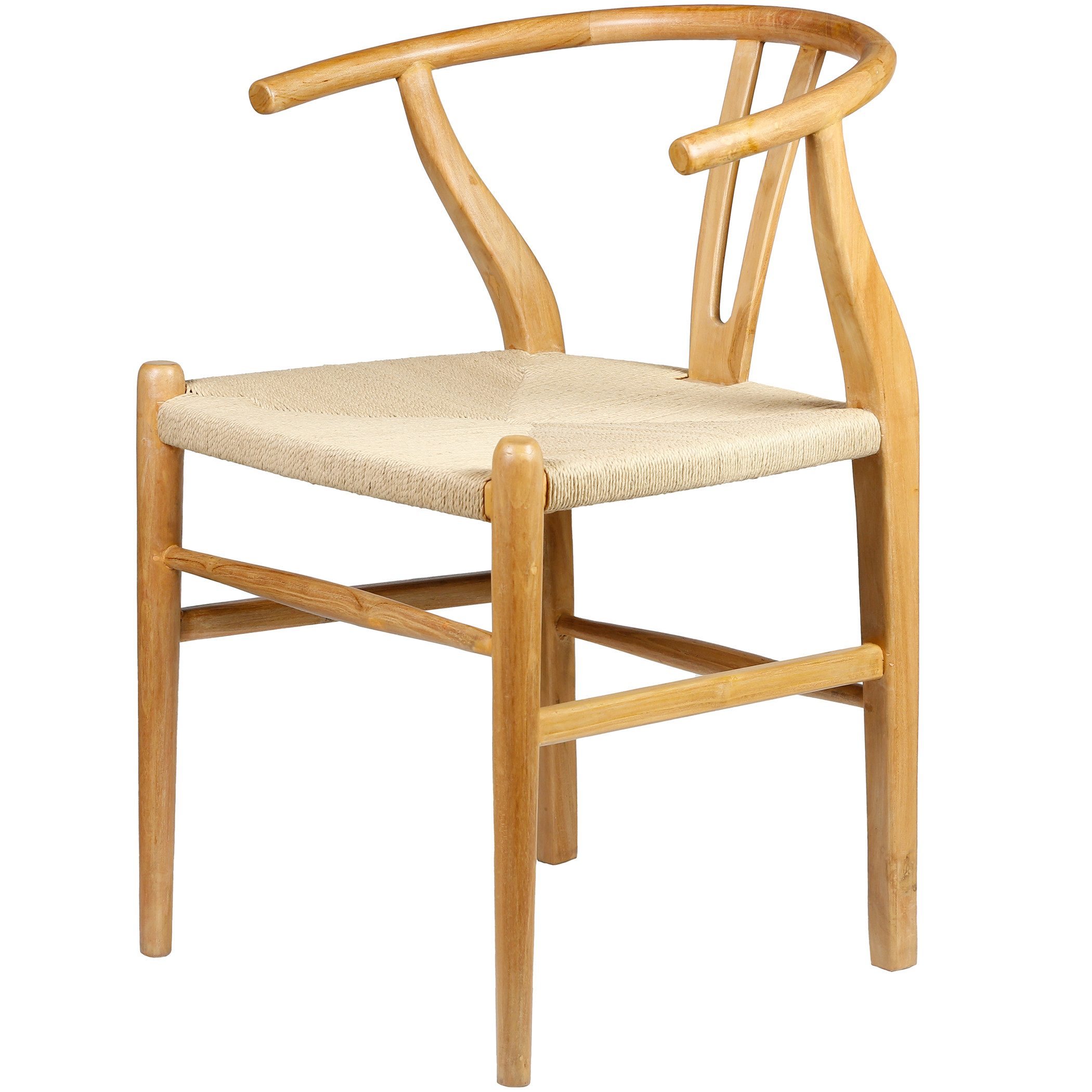 Esszimmerstuhl Holzstuhl mit Armlehne Beige