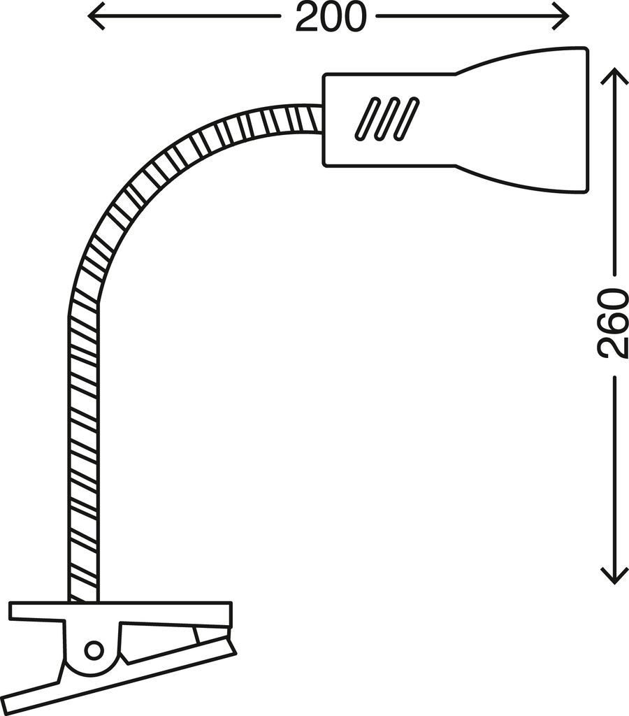 Briloner Leuchten Tischleuchte 2713-016P, ohne Leuchtmittel, 2700K - Extra-Warmweiß