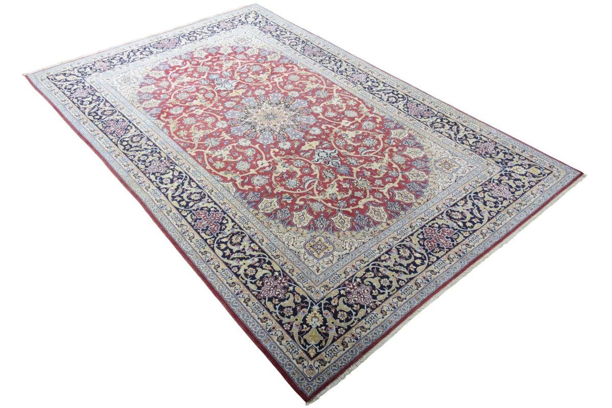 Handgeknüpfter Perserteppich, Orientteppich mm Isfahan / Nain Höhe: 8 Orientteppich rechteckig, Trading, 203x318