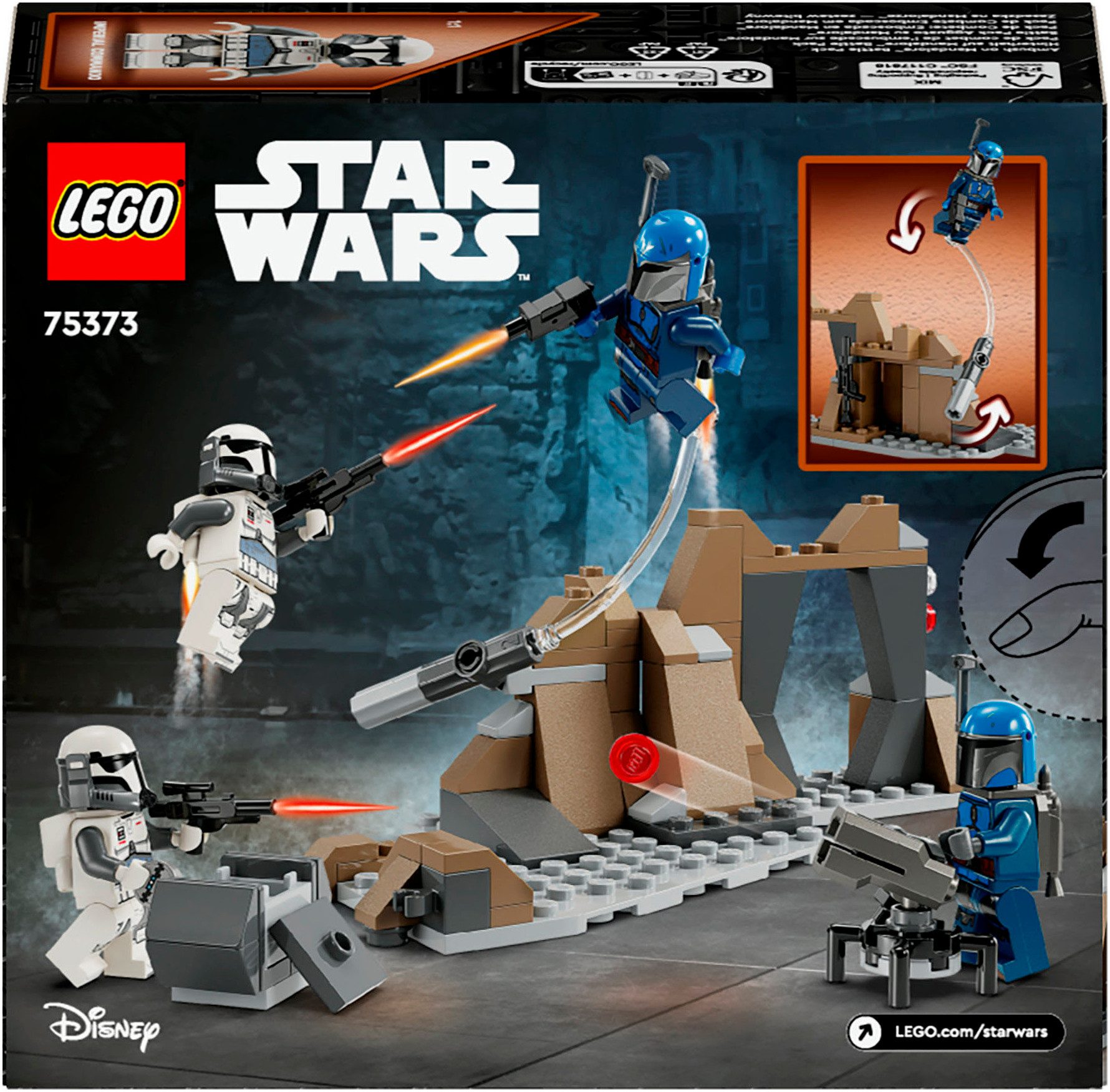 LEGO® Konstruktionsspielsteine Hinterhalt auf Mandalore™ Battle Pack (75373), LEGO Star Wars™, (109 St), Made in Europe