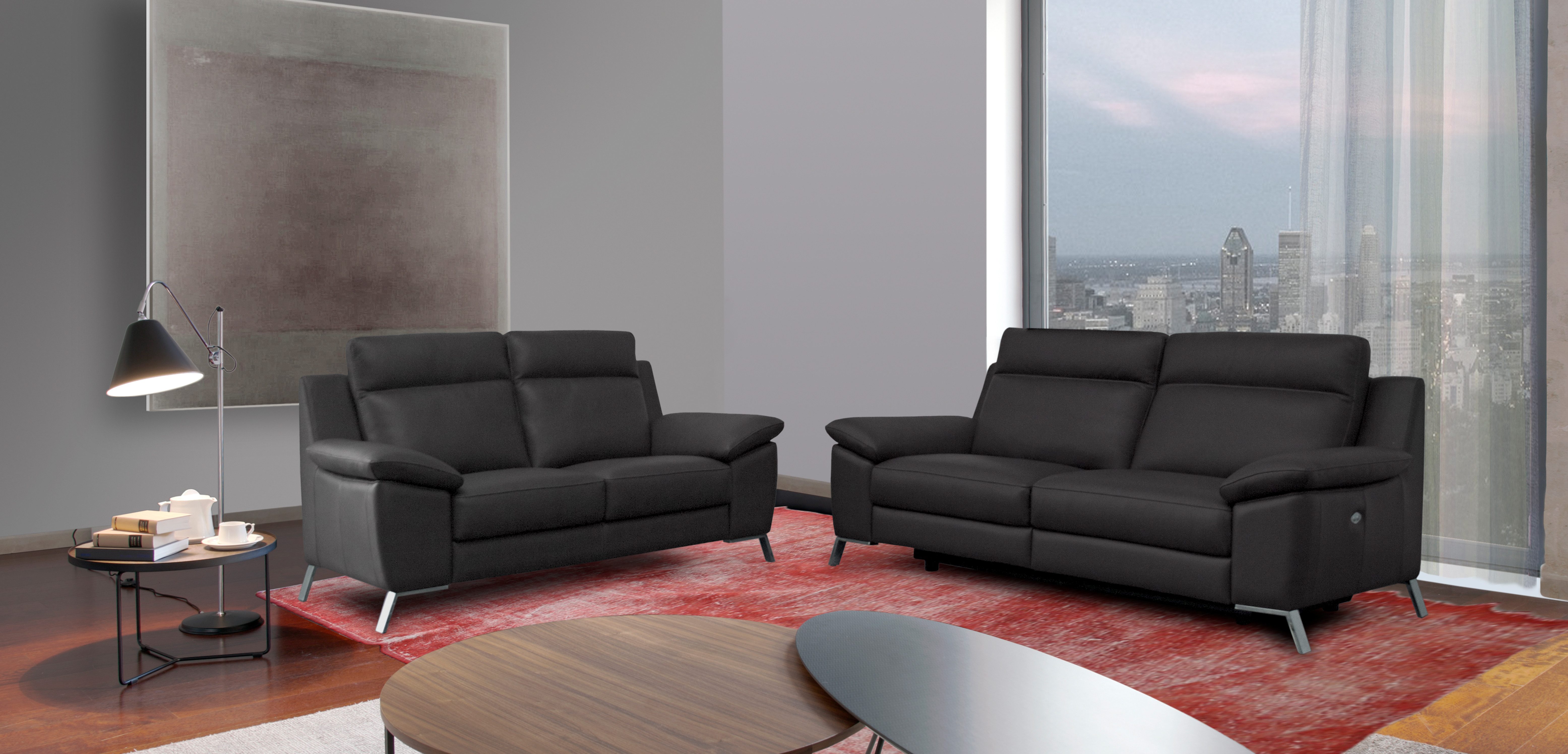 CALIA ITALIA 3-Sitzer Roby italienisches Designsofa mit exzellentem Sitzkomfort, inkl. elektrischer Relaxfunktion