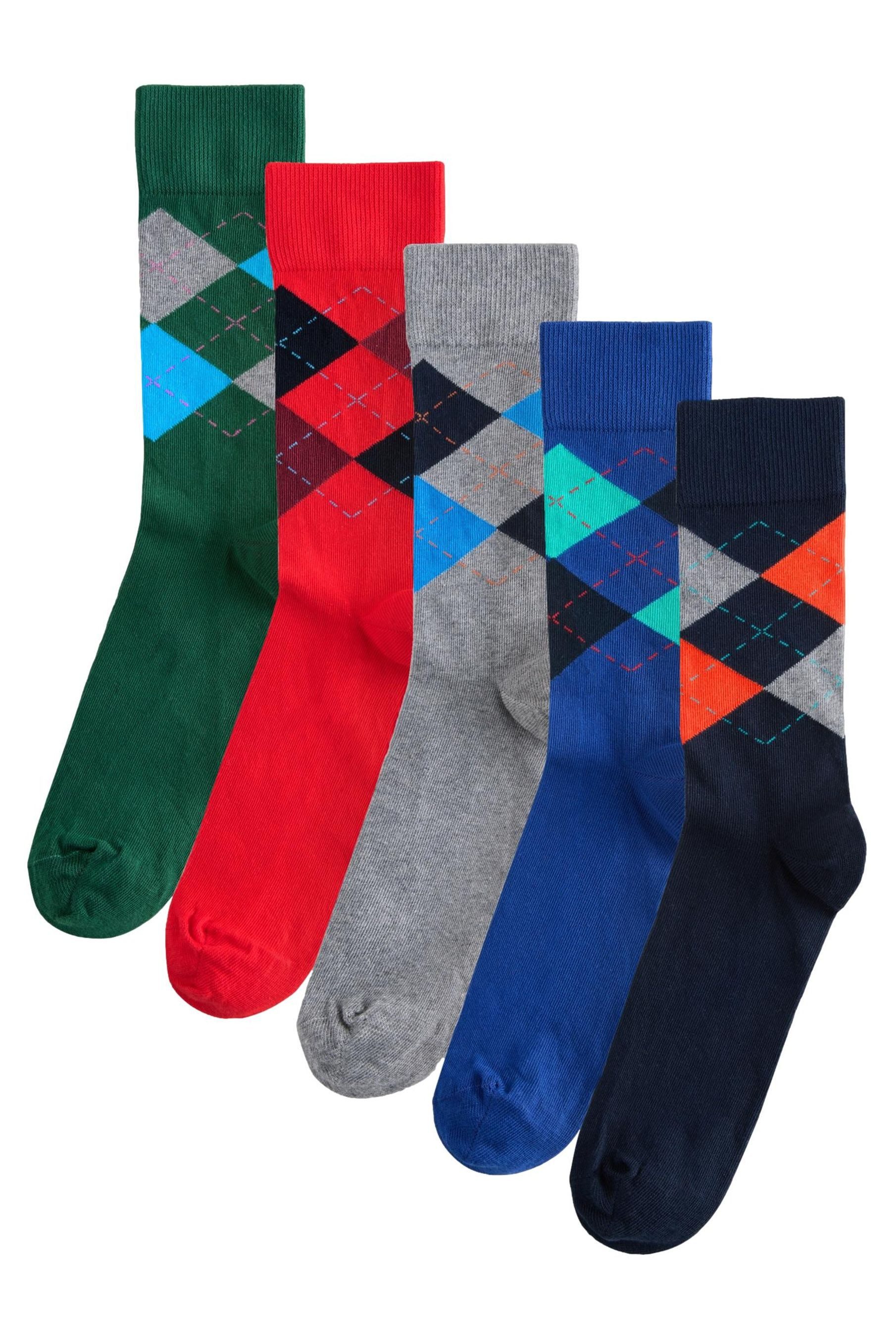 Next Kurzsocken Gemusterte Socken, 5er-Pack (5-Paar) günstig online kaufen