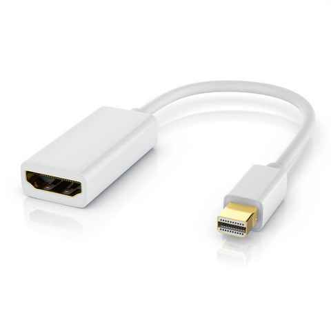 CSL Audio- & Video-Adapter Mini DisplayPort zu HDMI Typ A, 15 cm, 4K UHD mDP Adapter / Koverter Kabel