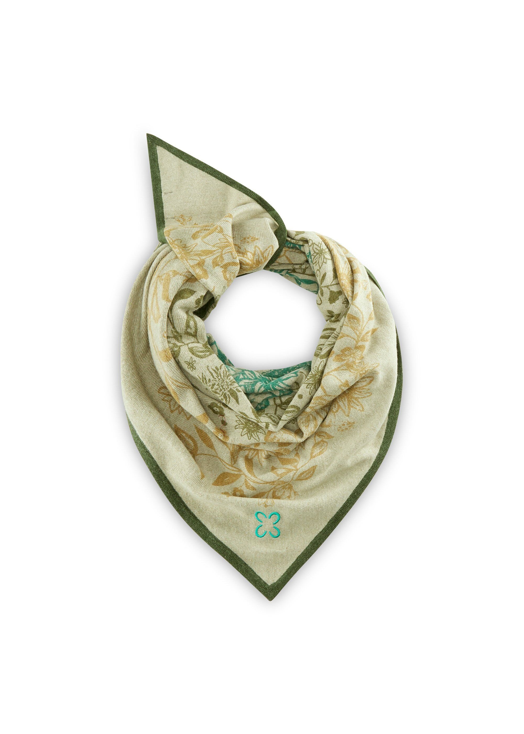 Codello Halstuch, mit handgedrucktem Blumen-Motiv günstig online kaufen