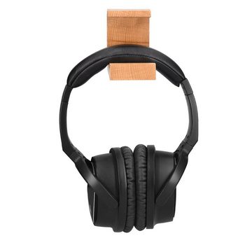 kwmobile Holz Hängehalterung für Overear Kopfhörer - Gaming Headset Halterung Halterung, (1-tlg)