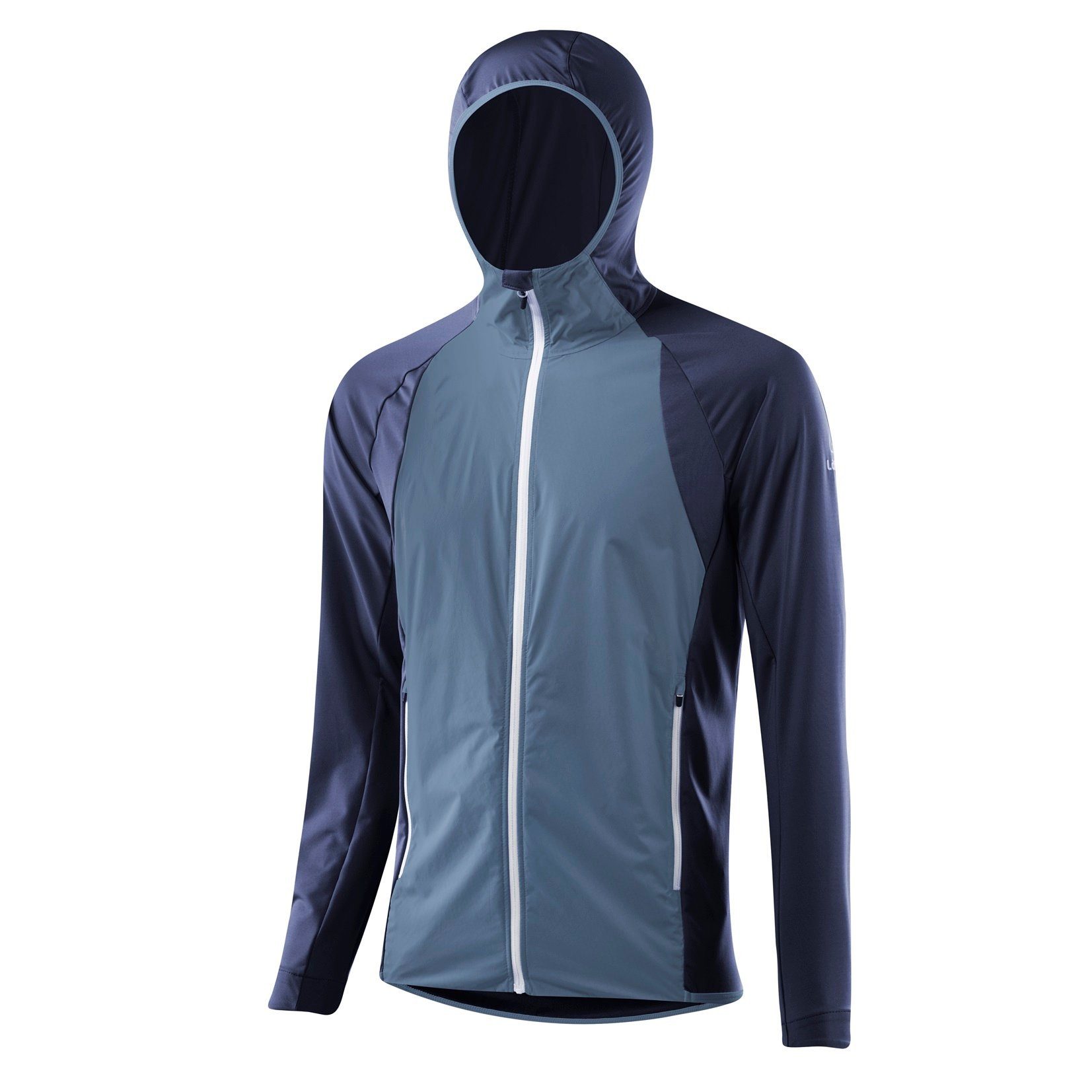 Löffler Hybridjacke Hybrid-Wanderjacke Elavent Hooded Light (atmungsaktiv, winddicht)
