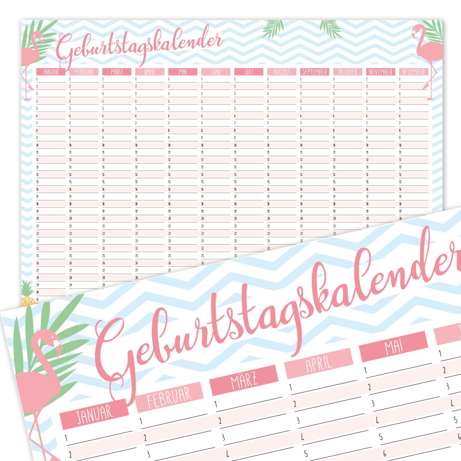 Timr Platzset Geburtstags-Wandkalender günstig online kaufen