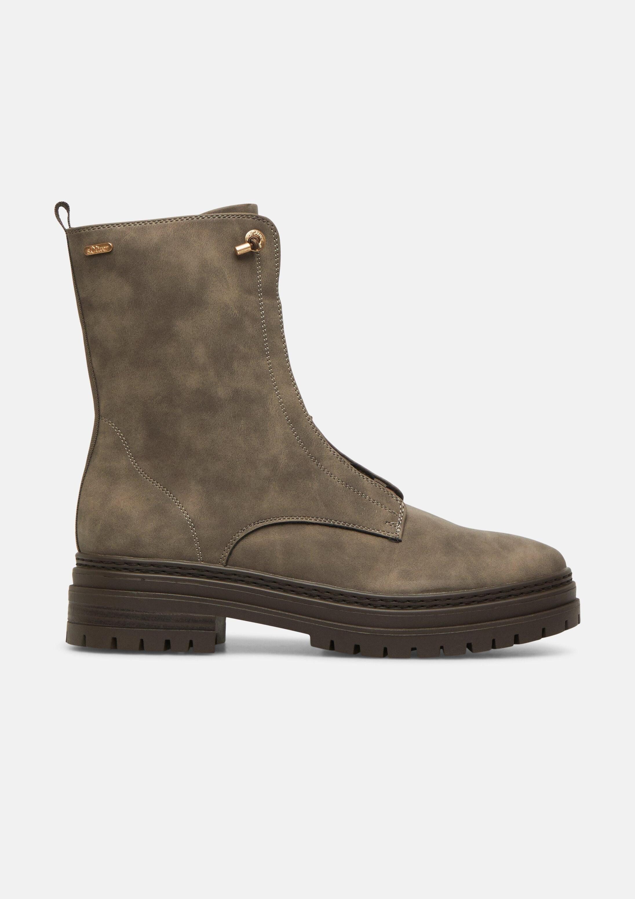 s.Oliver Stiefel Stiefel Stiefel in Leder-Optik mit Profilsohle