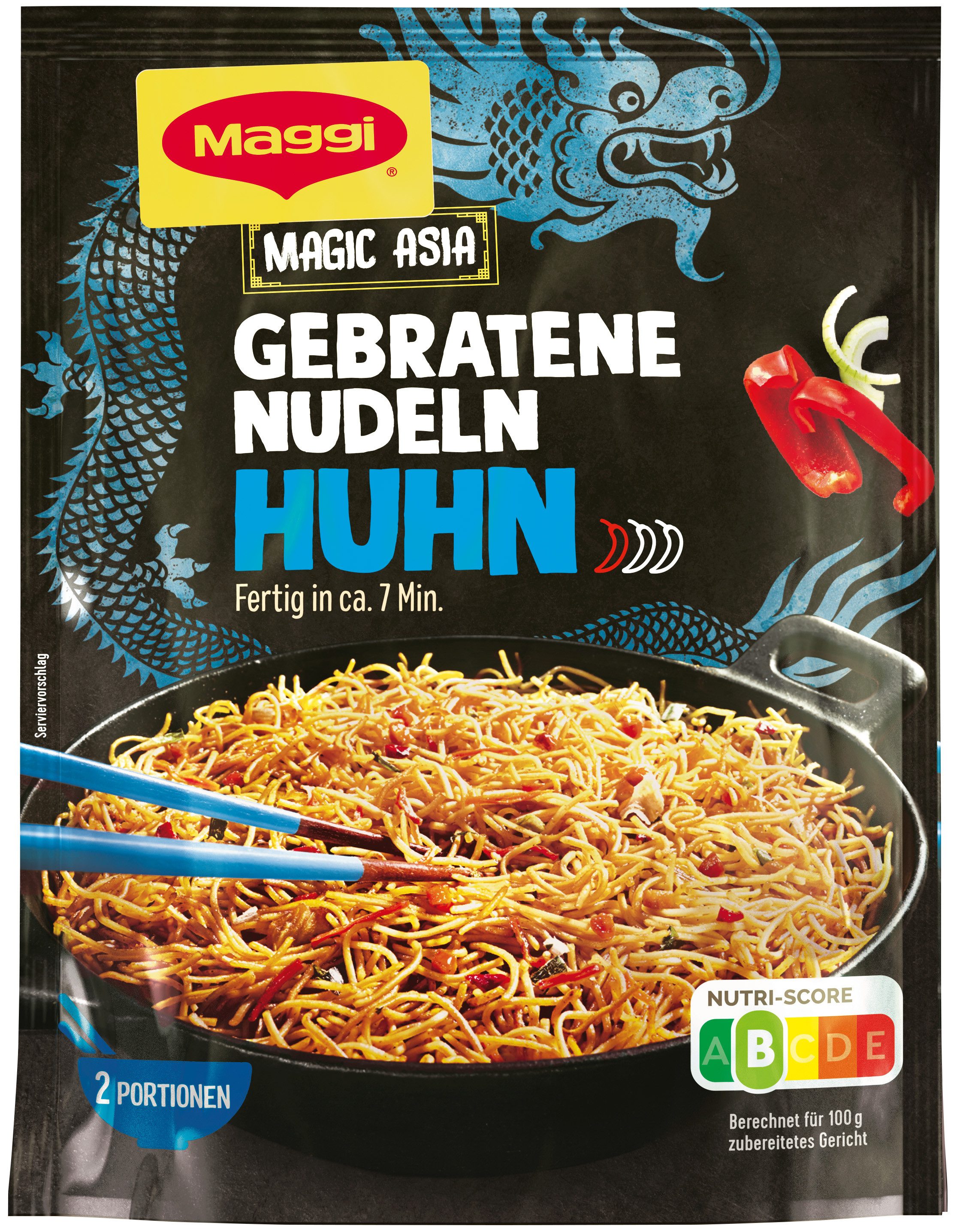 MAGGI Fertiggericht, Maggi Magic Asia gebr.Nudeln mit Huhn