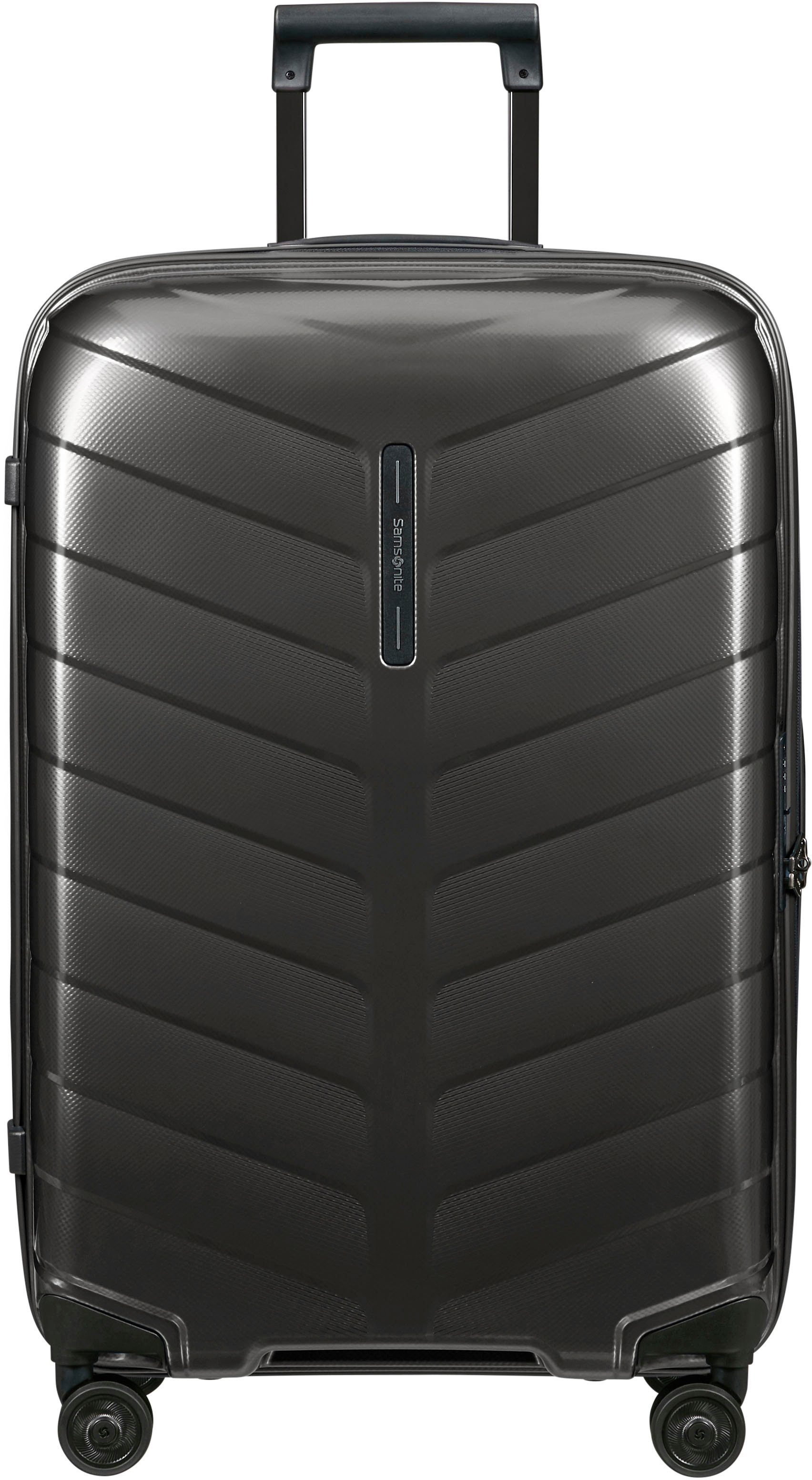 Samsonite Hartschalen-Trolley ATTRIX, verschiedene Größen und Farben, 4 Rollen, aus Polypropylen, mit Bodenfach, Reißverschlussfach und Tasche