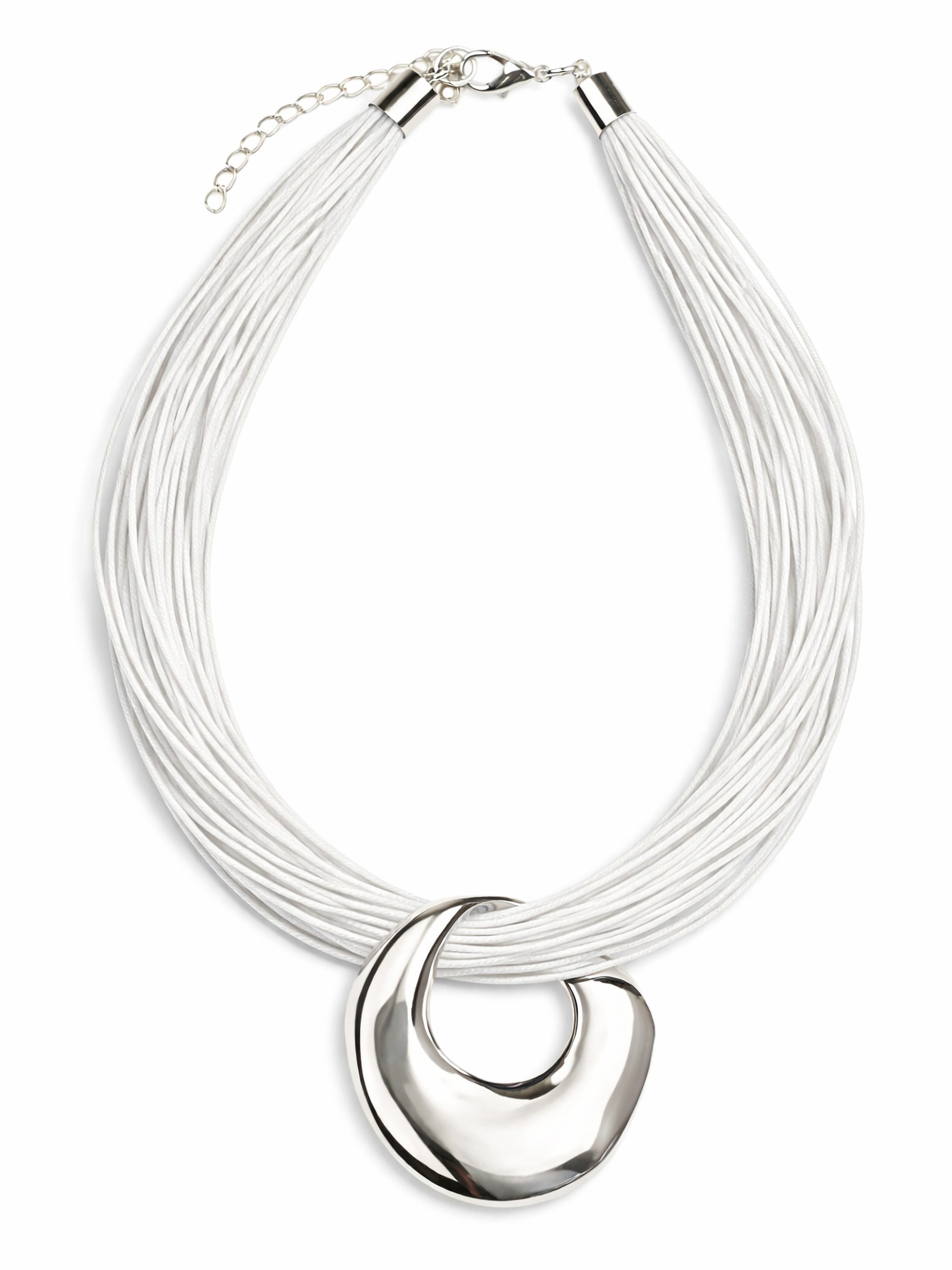COLLEZIONE ALESSANDRO Kette mit Anhänger Evora, mit üppigem Metallanhänger