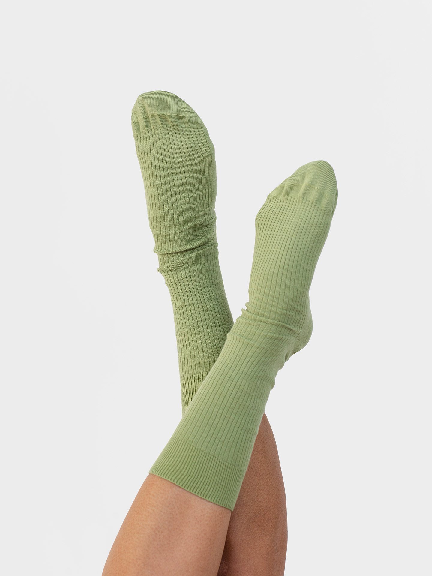 Erlich Textil Socken Casual Cotton Gerippte Socken im 3er Pack (3-Paar) schilf