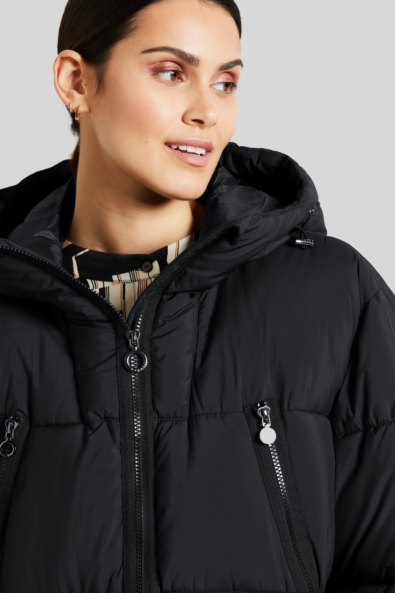 bugatti Kurzmantel mit lässig lockerem Schnitt