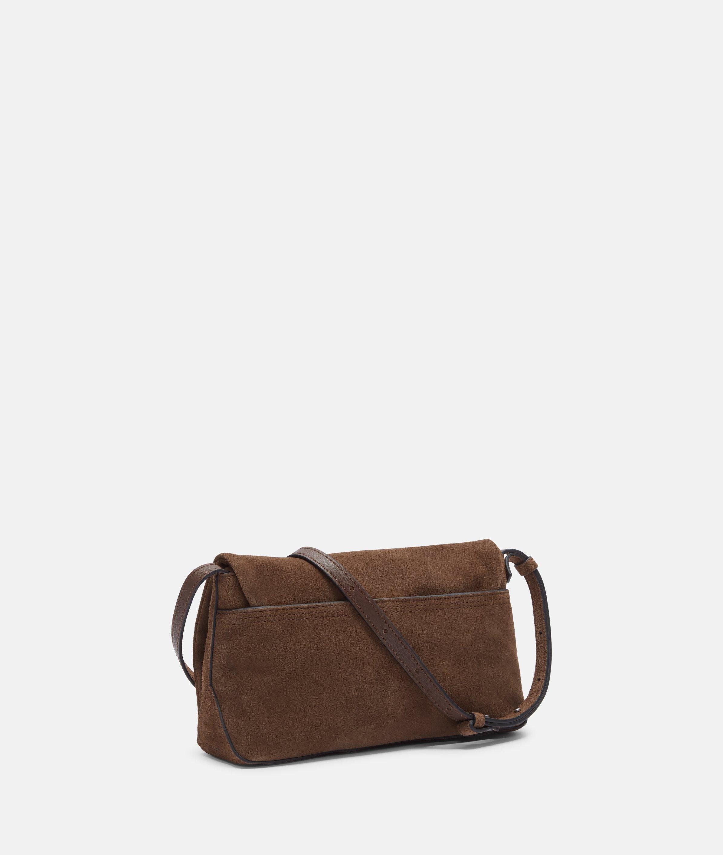 Liebeskind Berlin Umhängetasche Rive Crossbody S, Handliche Umhängetasche aus weichem Veloursleder