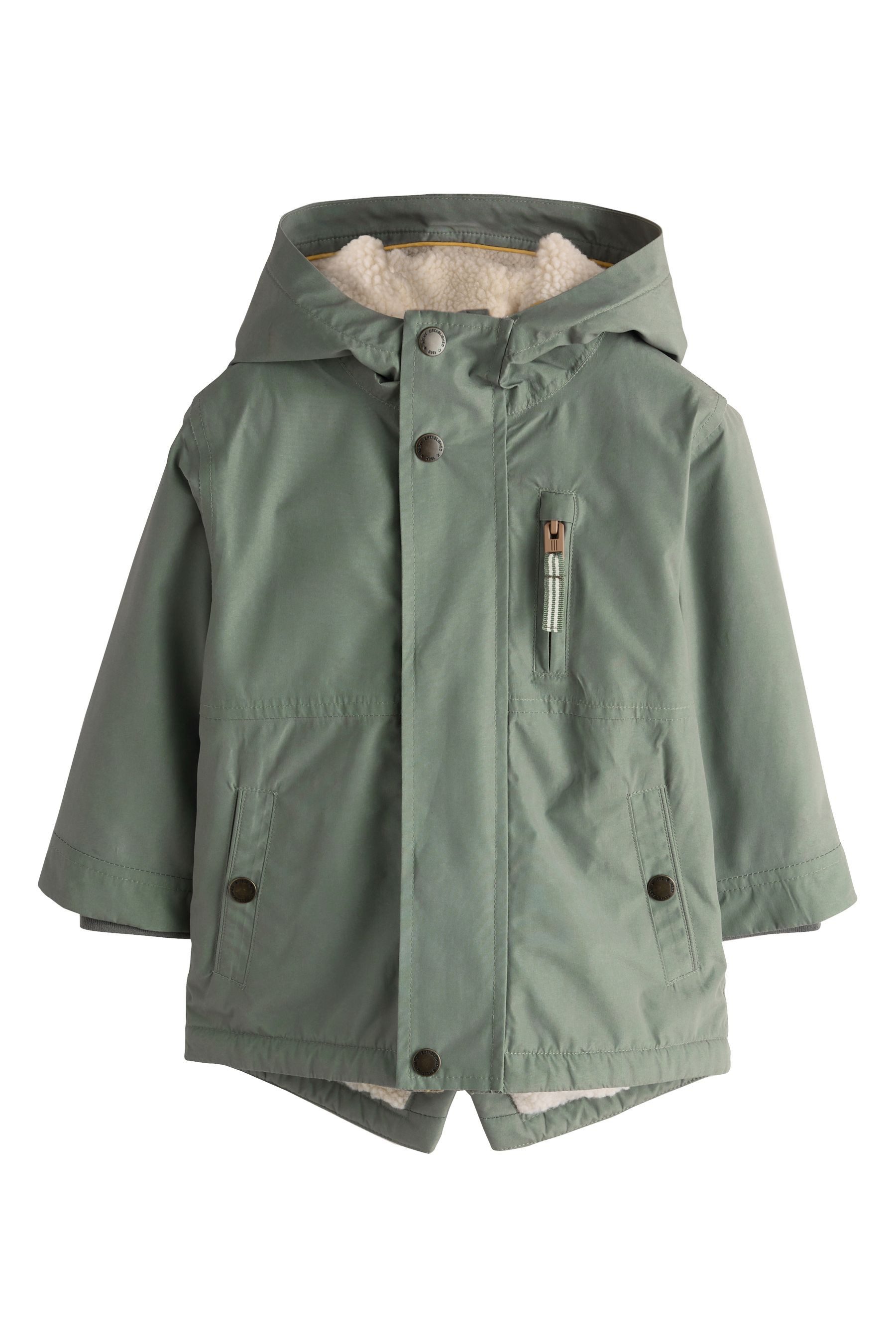 Funktionsmantel Wasserdichter Parka mit Borgfutter