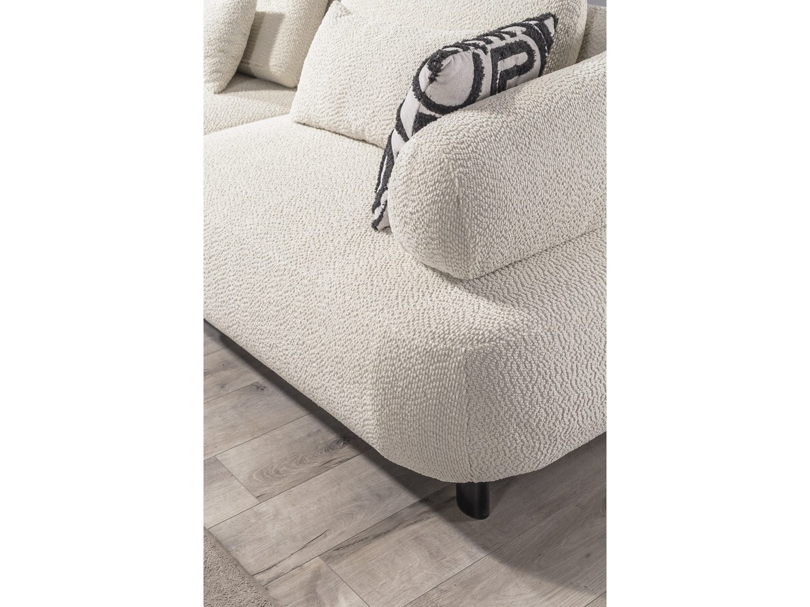 Villa Möbel Sofa Barcelona, 3-Sitzer 1 Teile, mit Relax-/Bettfunktion durch verstellbare Rückenlehne