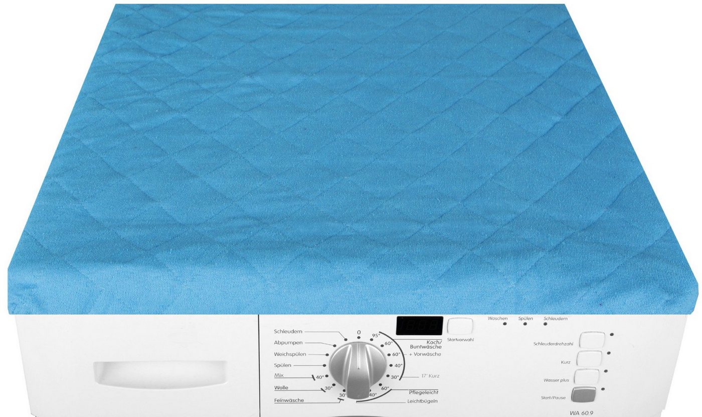 Bestlivings Waschmaschinenbezug 60x60cm aus Baumwolle/Polyester, mit Gummizug, Frottee-Steppung, maschinenwaschbar & trocknergeeignet