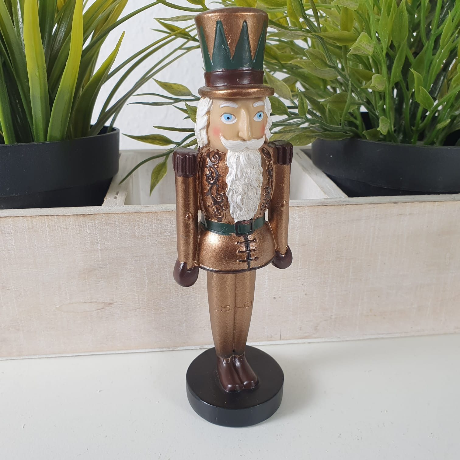Aspinaworld Gartenfigur Deko Nussknacker Figur, Weihnachts Dekoration 14,5 cm - Christmas Deko