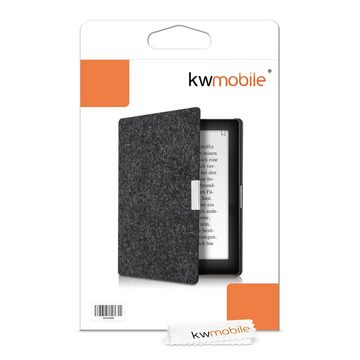 kwmobile E-Reader-Hülle Hülle für Kobo Aura Edition 1, Filz Stoff eReader Schutzhülle - Flip Cover Case