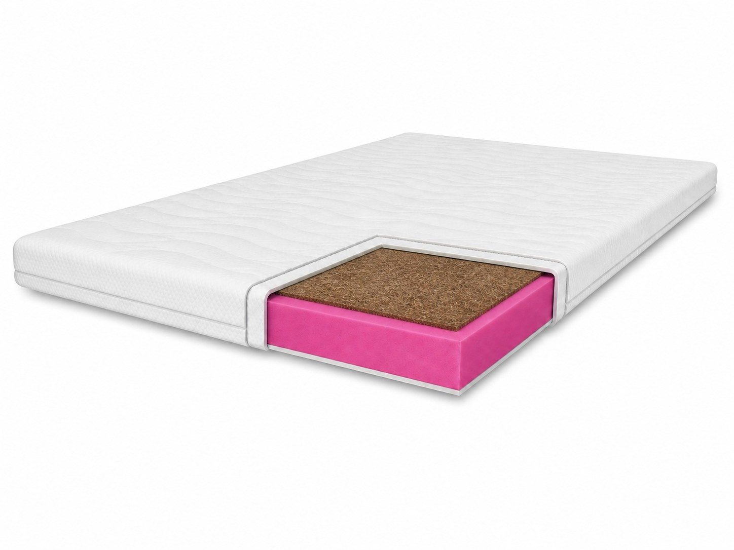 MARPUR, Topper Topper TOP5 Kokos (5 cm), wendbare Matratzenauflage mit Kokosmatte, 5 cm hoch, Kokos, 2-in-1 Härtegrad (H3/H4), antiallergischer Bezug, Farbauswahl