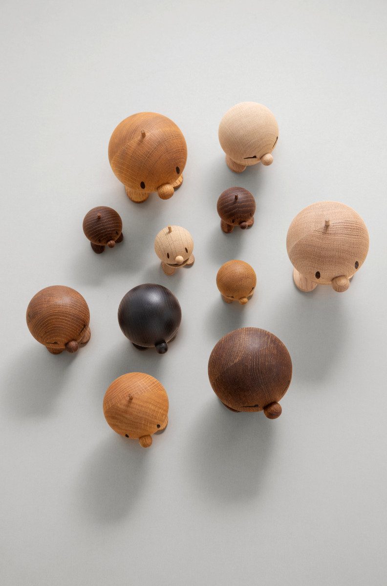 HOPTIMIST Dekofigur Bumble L oak 14,6cm günstig online kaufen