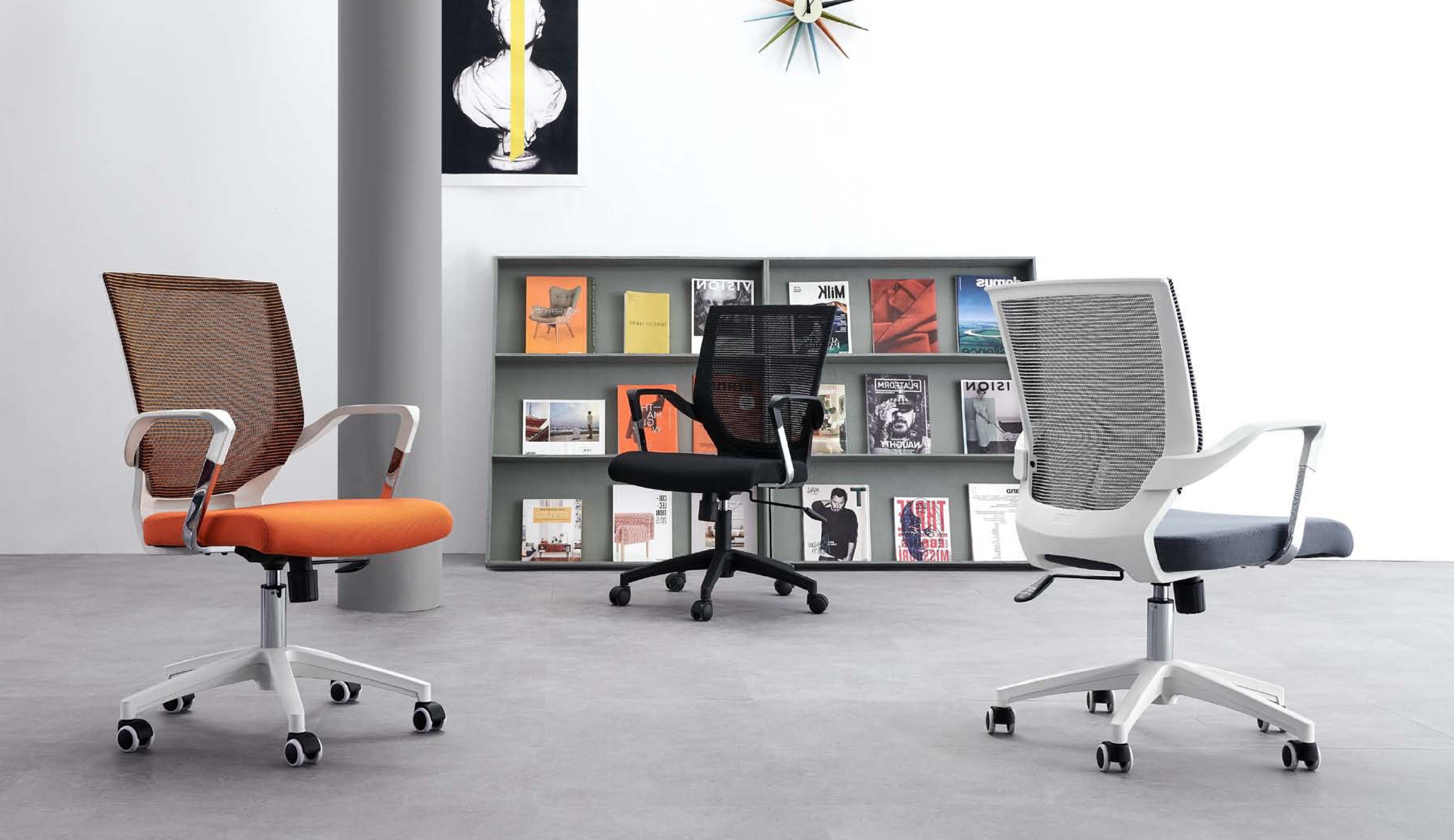 Xlmoebel Bürostuhl XLMOEBEL Moderner Sessel aus hochwertigem Stoff für das Büro, Made in Europa
