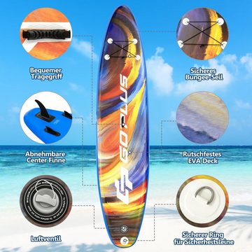 COSTWAY SUP-Board Stand Up Paddling Board, mit Paddel & Pumpe