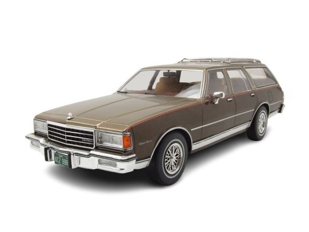 MCG Modellauto Chevrolet Caprice Estate Wagon Kombi 1985 braun, Maßstab 1:18