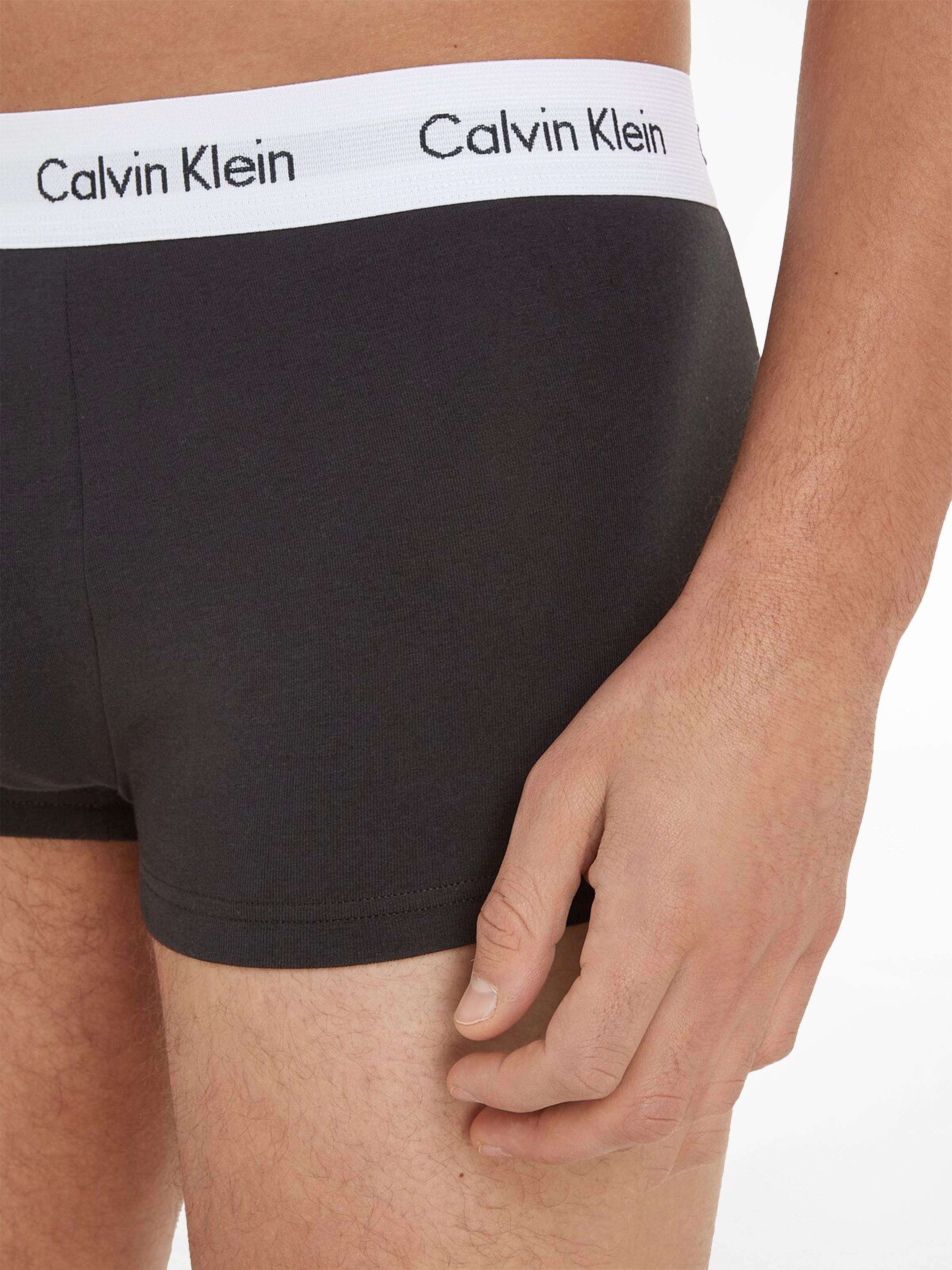 Calvin Klein Underwear Hipster weißem Webbund schwarz (3-St) mit