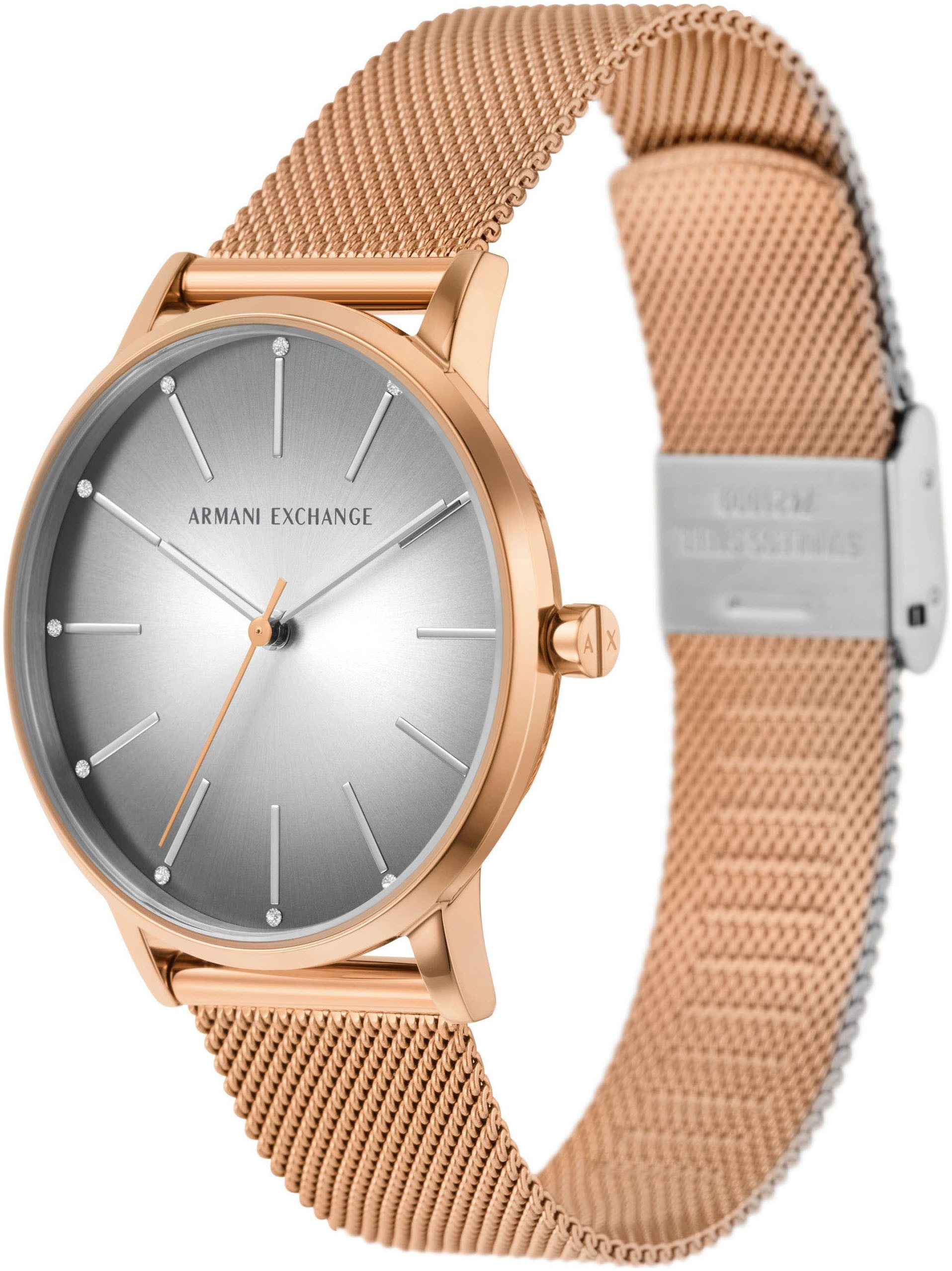 ARMANI EXCHANGE Quarzuhr AX5617, Armbanduhr, Damenuhr, analog, Edelstahlarmband