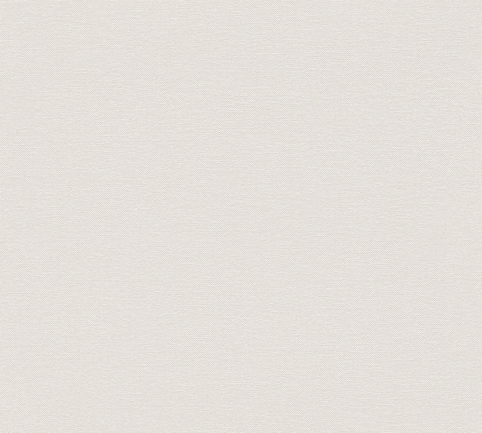 A.S. Ginko, Weiß,Altweiß matt, Unitapete Tapete (1 St), Création strukturiert, Einfarbig Vliestapete