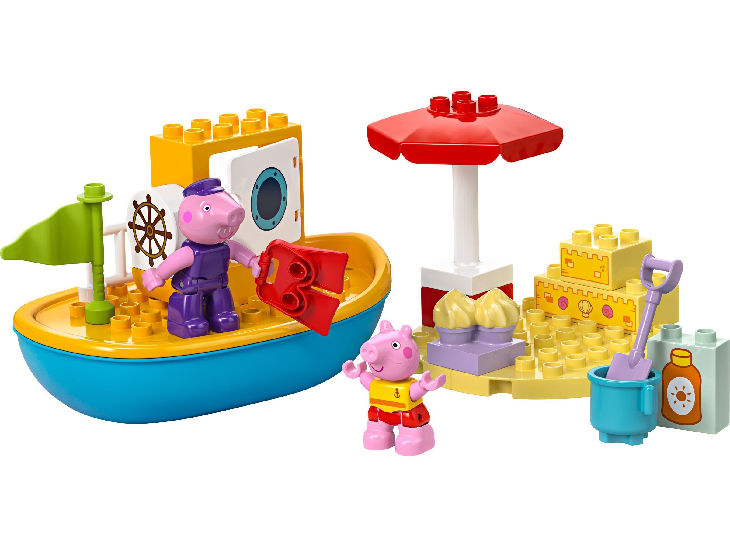 LEGO® LEGO® DUPLO® 10432 Peppas Bootsausflug Konstruktionsspielsteine, (23 St)
