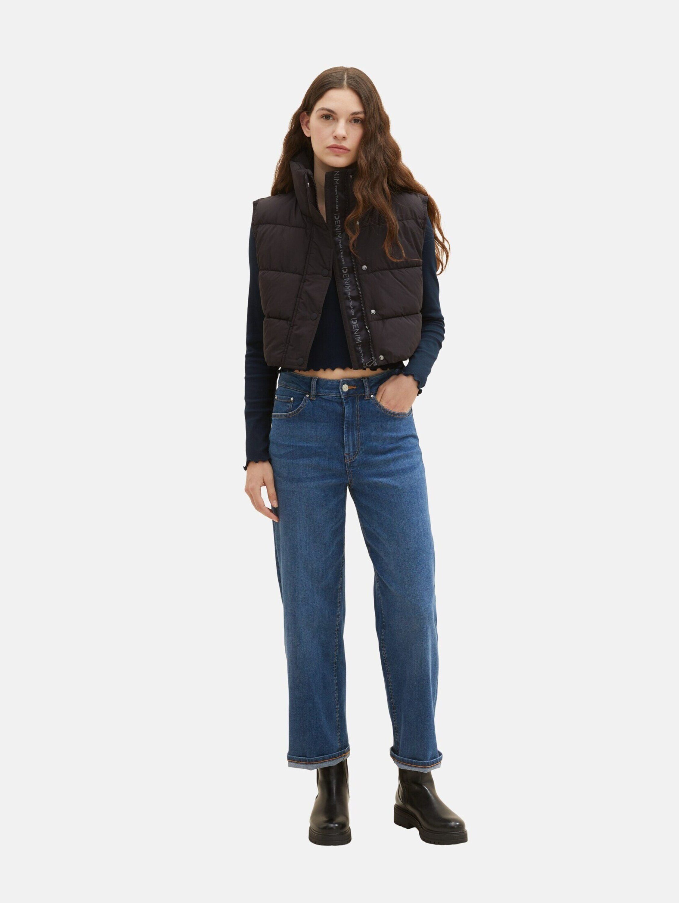 TOM TAILOR Denim Steppweste (1-tlg) Plain/ohne Details