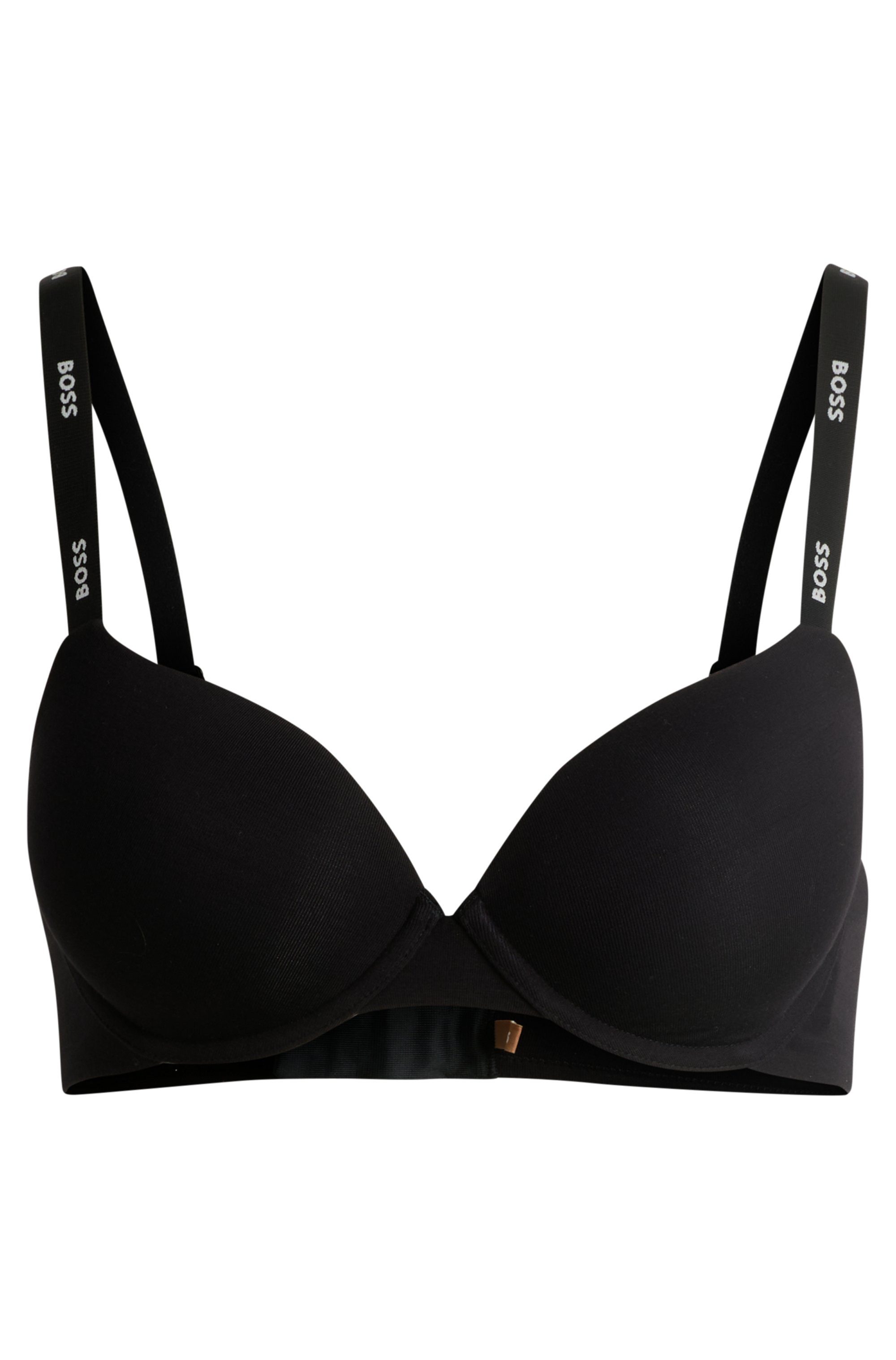 BOSS Bügel-BH UNDERWIRE BRA CI mit BOSS Schriftzug auf den Trägern