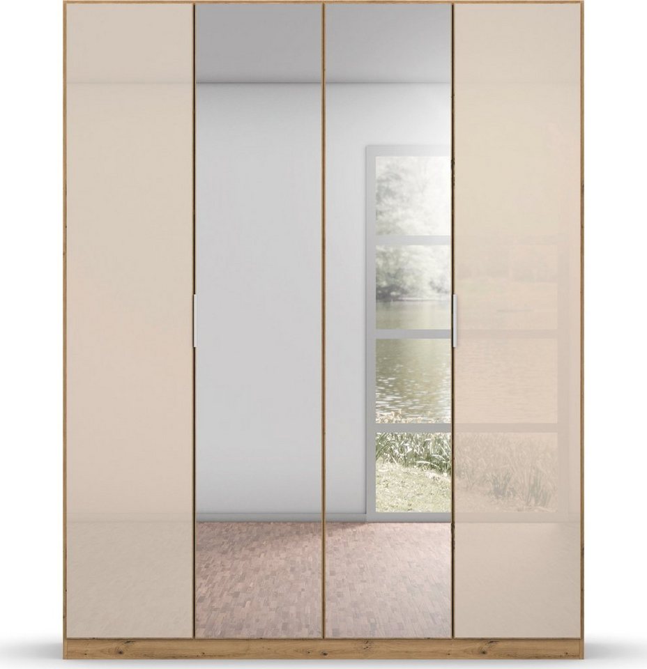 rauch Drehtürenschrank Koluna Glasfront mit Spiegel, inkl. 2  Innenschubladen sowie extra Böden