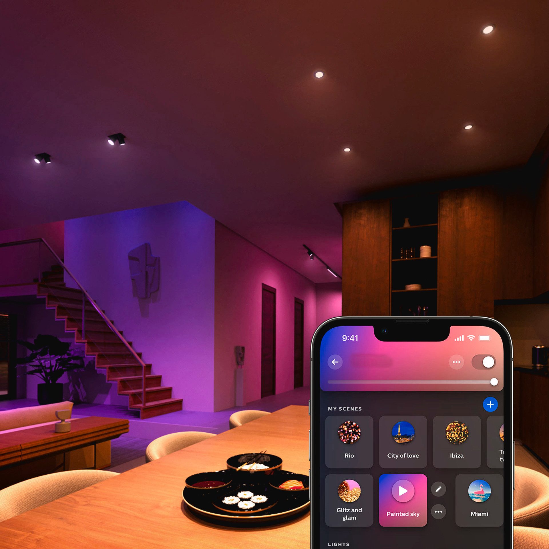 Philips Hue Bluetooth White & Color Ambiance Lampe GU10 - Reflektor Par16 4 günstig online kaufen