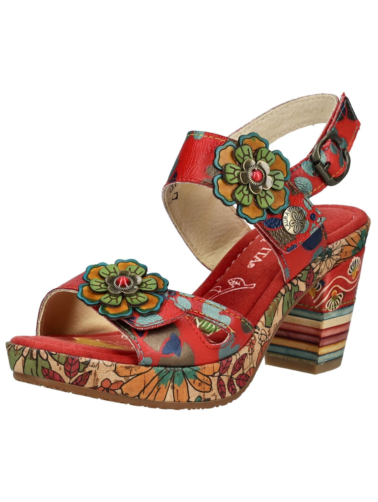 LAURA VITA Sandalen Leder Riemchensandalette günstig online kaufen