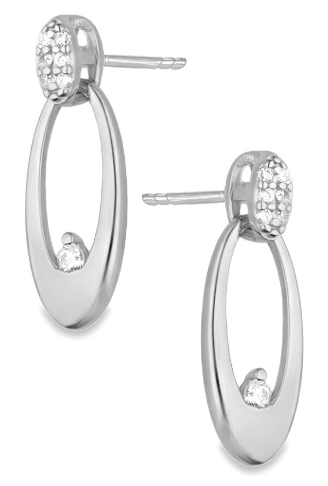 Paar Ohrhänger hängende Ohrringe 925 Sterling Silber Damen Frauen Ohrstecker