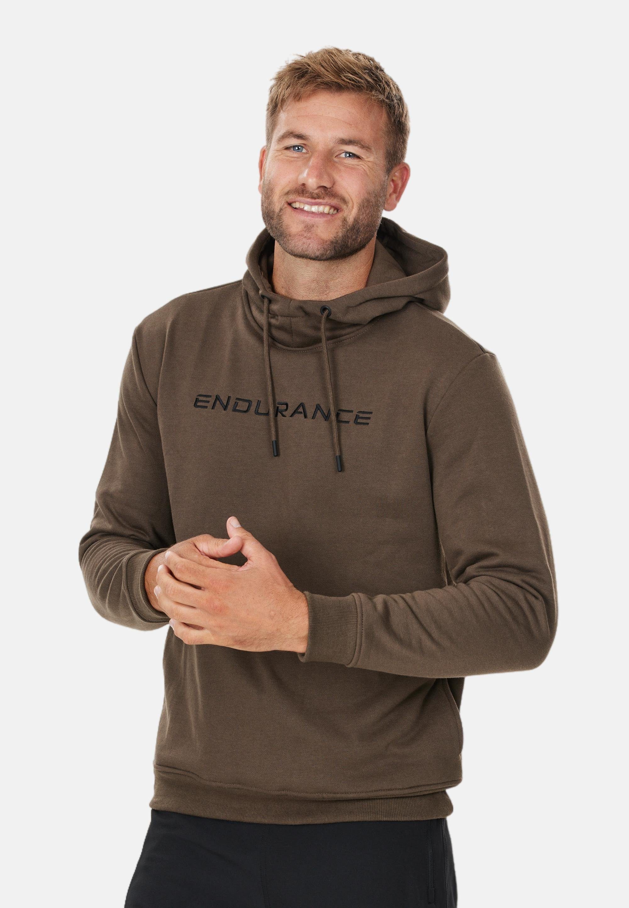 Kapuzensweatshirt trockender LIONK Qualität ENDURANCE khaki in schnell
