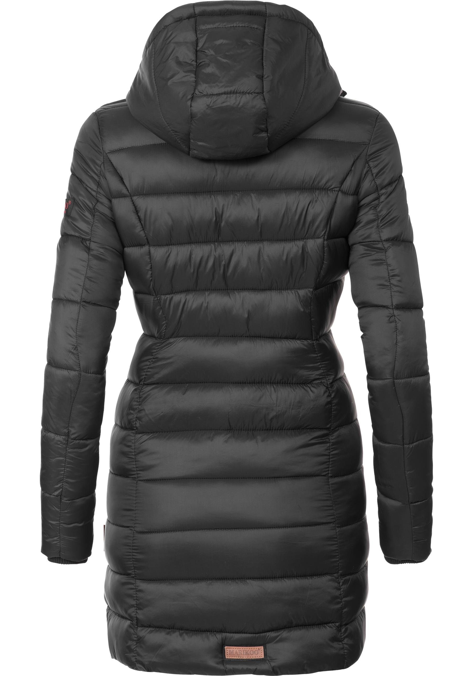 Marikoo Steppmantel Abendsternchen zeitloser Wintermantel mit schmaler Steppung