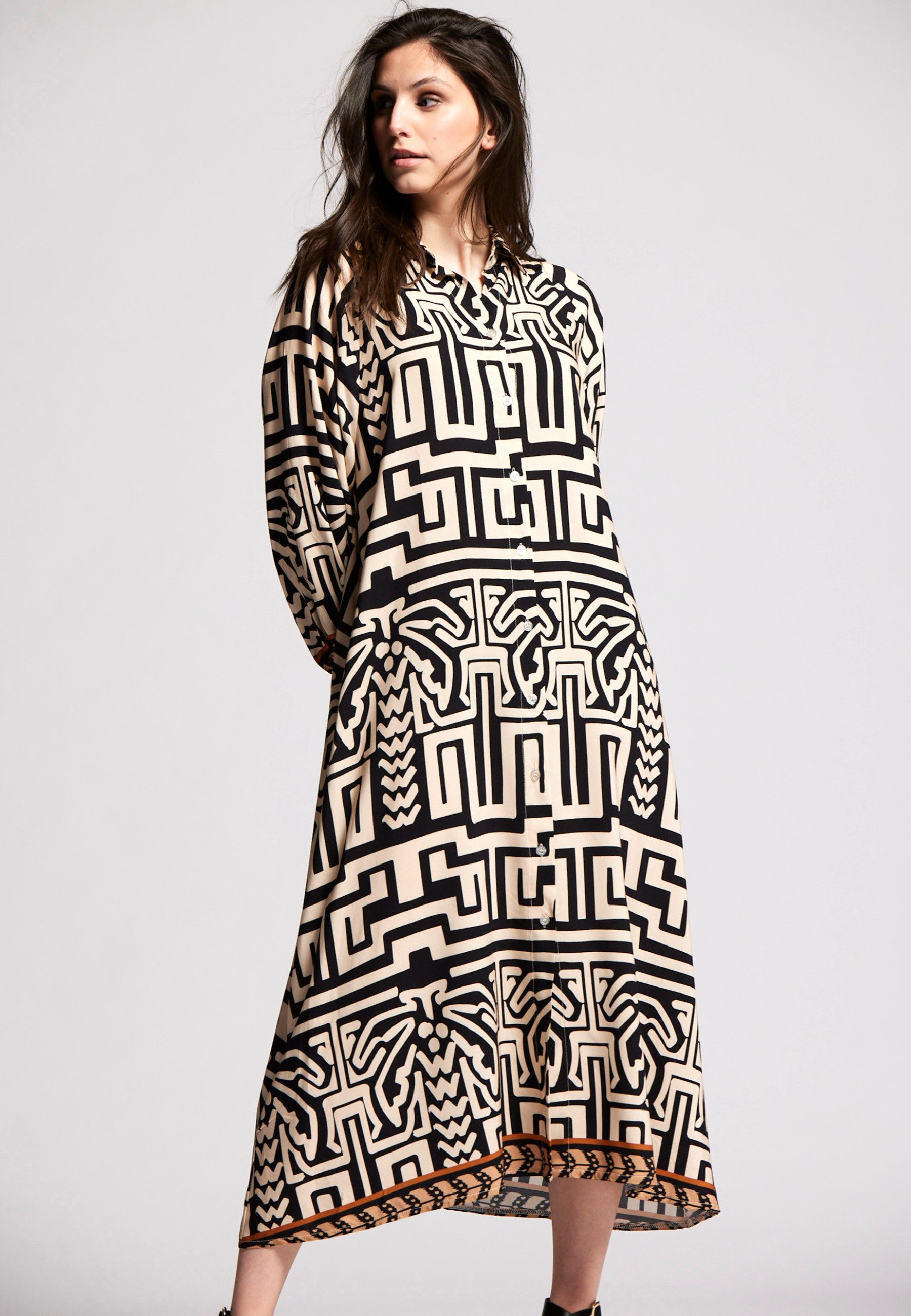 Andijamo-Fashion Hemdblusenkleid FANTASIA EXKLUSIV PRINT günstig online kaufen
