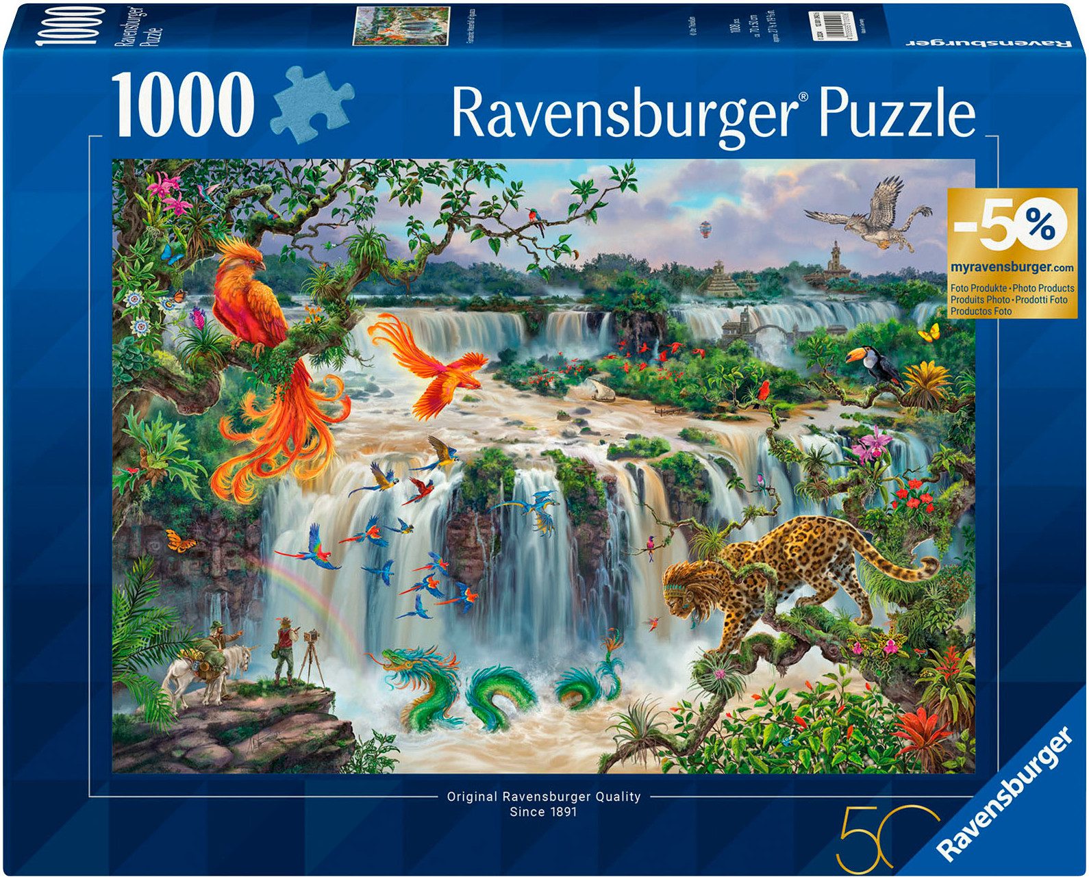 Ravensburger Puzzle Fantastischer Wasserfall von Iguazú, 1000 Puzzleteile, günstig online kaufen