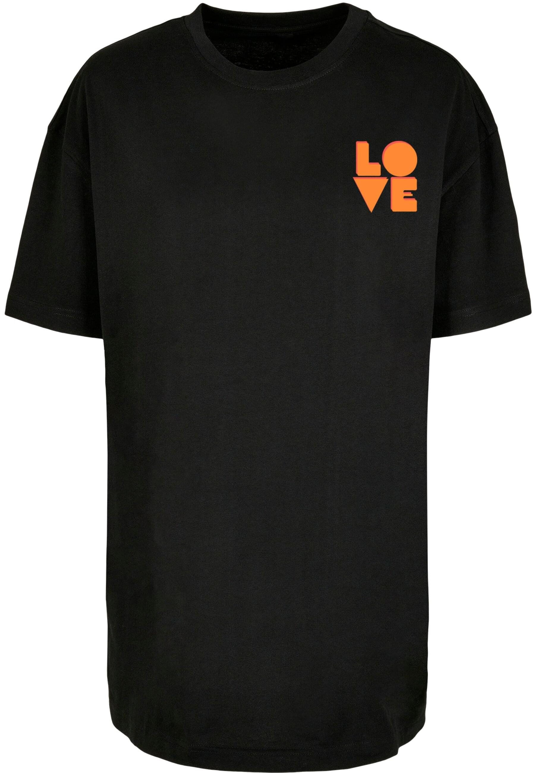 Merchcode T-Shirt Merchcode Ladies Hugs & Love - Love Oversized Boyfriend T günstig online kaufen