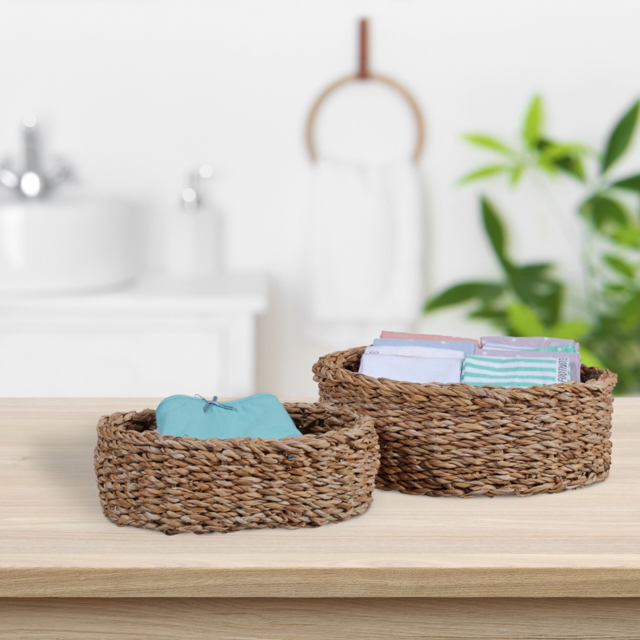 relaxdays Aufbewahrungskorb 3-tlg. Aufbewahrungskorb Set aus günstig online kaufen