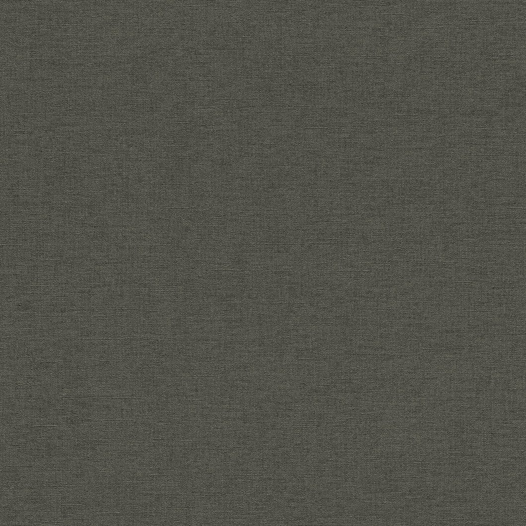 Rasch Vliestapete Leinenoptik - Vinyltapete Uni Schwarz, Matt, Leinenoptik, Textiloptik, (1 Rolle, 1 St., Kollektion 'Country Charme' - 10,05 m x 0,53 m), gute Lichtbeständigkeit, feucht abwischbar, restlos abziehbar