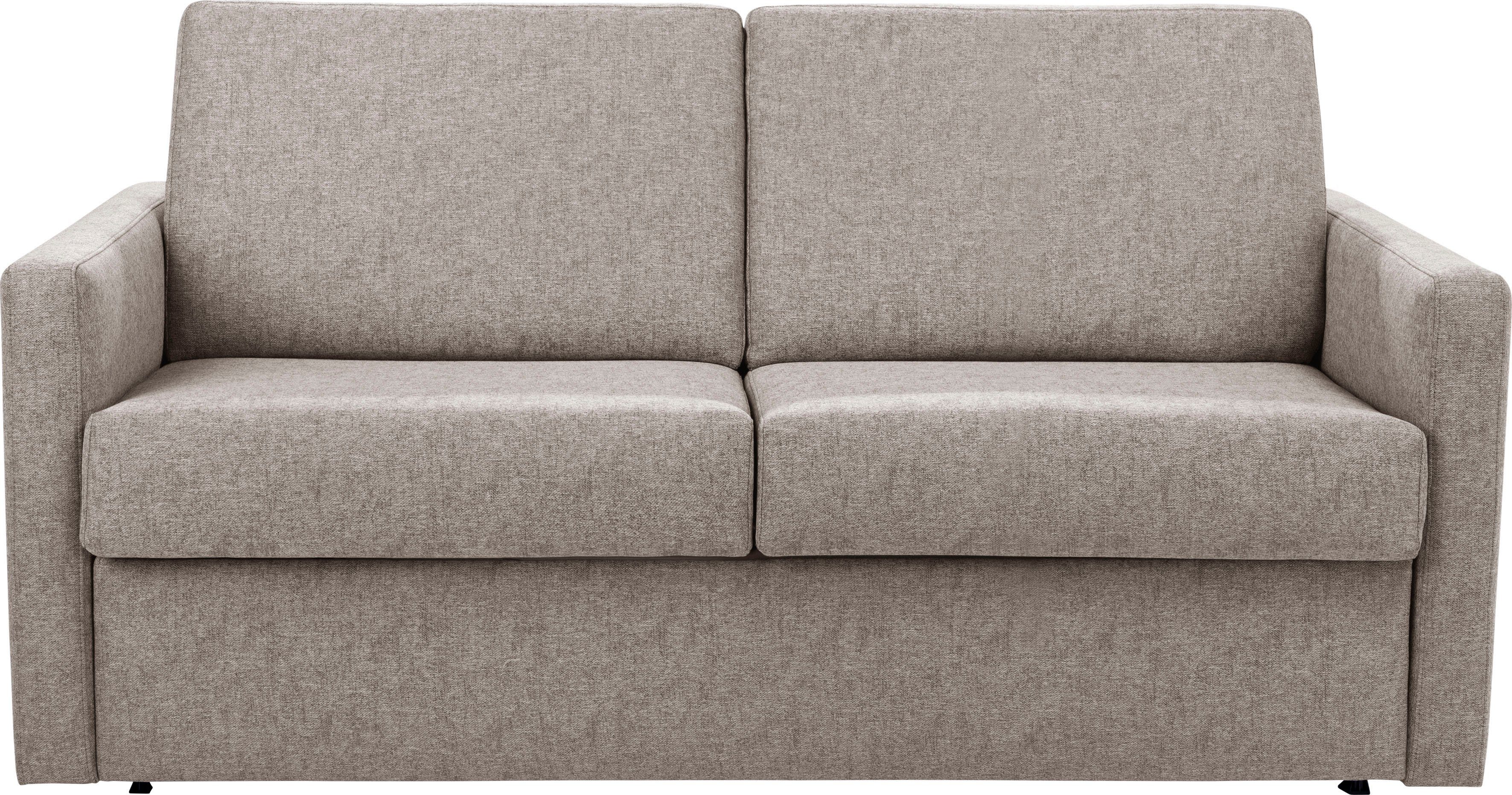 Places of Style Schlafsofa Goldpoint 162 cm, Dauerschläfer, Liegefläche 120/200cm, 2-Sitzer mit Bettfunktion, Bonell-Federkernmatratze