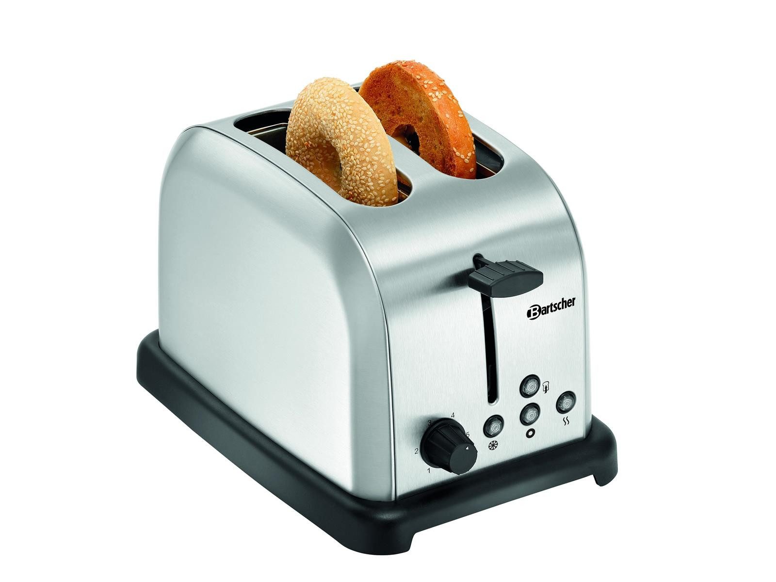Bartscher Toaster Toaster TBRB20, Edelstahl gebürstet, 100373